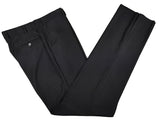 Luigi Bianchi LUBIAM Suit 40R Soft Black Hairline Stripes 3-Button Wool Reda