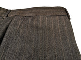 Luigi Bianchi Suit 40R Soft Brown Striped 3-Button Wool/Cashmere