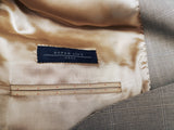 Luigi Bianchi Suit 42R Brownish Taupe Glen Plaid 3-button 120's Wool