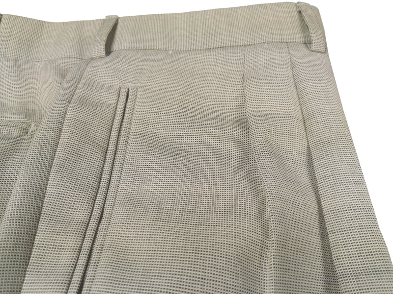 Luigi Bianchi Lubiam Suit 42R Light Stone Beige Weave 3-button Wool Reda