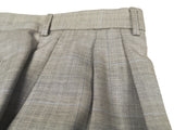 Luigi Bianchi Suit 42R Light Grey Herringbone Windowpane 3-button Wool