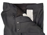 Luigi Bianchi Lubiam Suit 42R Mid Grey Striped 3-button Wool Delfino