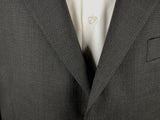 Luigi Bianchi Suit 42R Charcoal Grey Weave 3-button 140's Wool