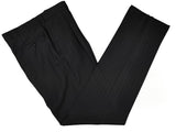 Luigi Bianchi Suit 42R Black Subtle Striped 3-button Wool