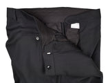 Luigi Bianchi Suit 42R Black Solid 3-button Wool Cerruti