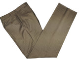 Luigi Bianchi Suit 44R Oatmeal Brown Striped 2-button Wool VBC