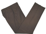 Luigi Bianchi Suit 44R Brown Melange Striped 3-button Wool