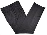 Luigi Bianchi Lubiam Suit 44R Dark Charcoal Multi Stripes 3-button Wool Colombo