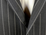 Luigi Bianchi Lubiam Suit 44R Bold Rope Striped 3-button 120's Wool