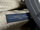 Luigi Bianchi Lubiam Suit 44R Bold Rope Striped 3-button 120's Wool
