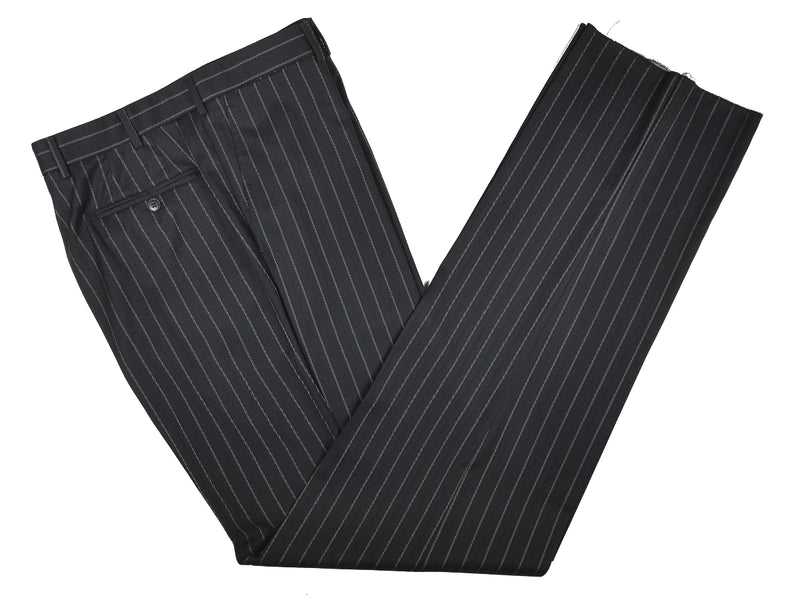Luigi Bianchi Lubiam Suit 44R Bold Rope Striped 3-button 120's Wool