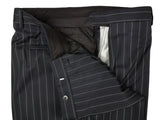 Luigi Bianchi Lubiam Suit 44R Bold Rope Striped 3-button 120's Wool