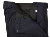 Luigi Bianchi Lubiam Suit 44R Solid Navy Blue 3-button Wool Zegna