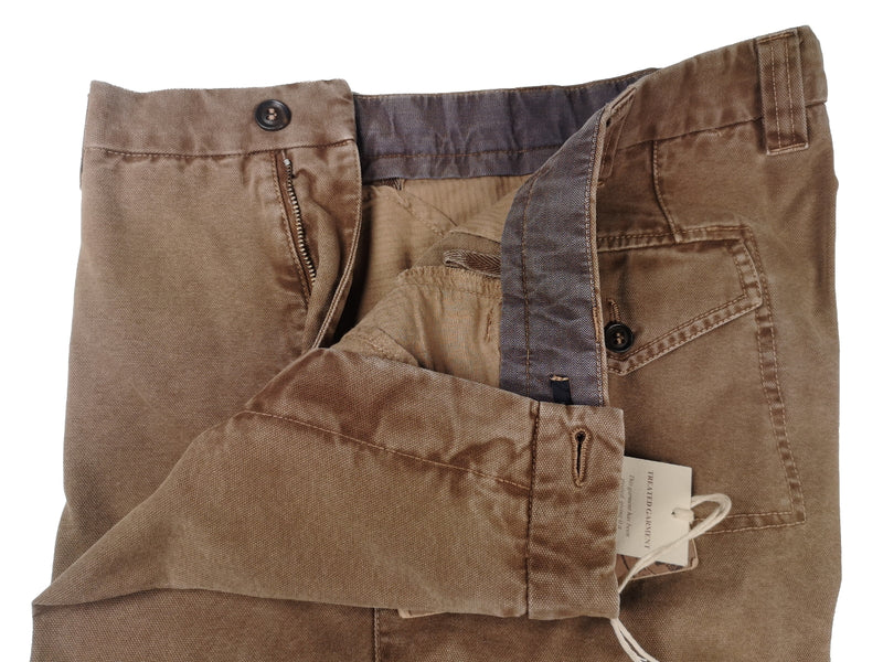 LBM 1911 Trousers 36, Washed Brown Flat front Full Leg Cotton
