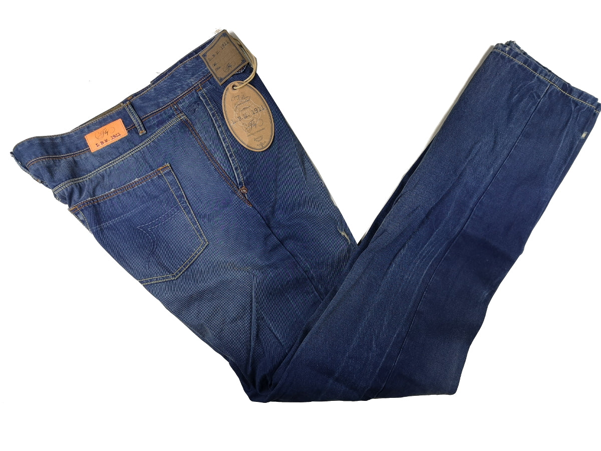 LBM 1911 Jeans 36 Distressed Denim Blue Straight fit Cotton 