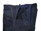 LBM 1911 Trousers 36 Navy Blue Flat front Straight Leg Cotton