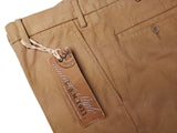 LBM 1911 Trousers 34 Tan Flat front Straight Leg Cotton