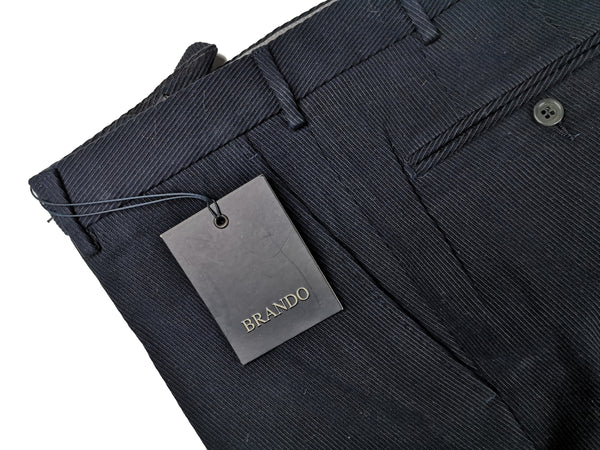 LBM 1911 Brando Trousers 31/32 Midnight Flat front Tapered Leg Cotton Twill