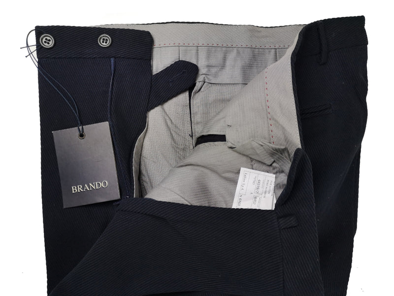 LBM 1911 Brando Trousers 31/32 Midnight Flat front Tapered Leg Cotton Twill