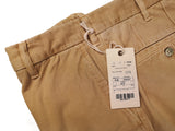 LBM 1911 Trousers 33/34 Golden Tan Flat front Tailored fit Brushed Cotton
