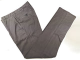 Luigi Bianchi Trousers 32 Cement grey Flat front Tailored fit Cotton/Elastane