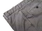 Luigi Bianchi Trousers 32 Cement grey Flat front Tailored fit Cotton/Elastane