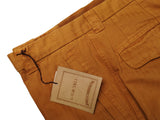 LBM 1911 Trousers 34 Faded Orange Herringbone Flat front Straight fit Cotton