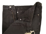 LBM 1911 Jeans 34 Washed Brown Denim Flat front Straight fit Cotton