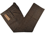 LBM 1911 Trousers 36/37 Washed Brown Plaid Flat front Full Leg Cotton blend