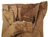 LBM 1911 Trousers 35 Washed Tan Pleated front Full Leg Cotton