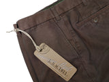 LBM 1911 Trousers 33/34 Washed Iridescent Brown Flat front Full Leg Cotton Blend