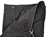 LBM 1911 Trousers 35/36 Dark Charcoal Herringbone Flat front Full Leg Cotton Blend