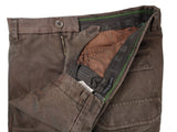 LBM 1911 Trousers 34/35 Brown Flat front Straight Leg Cotton Twill