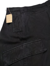 LBM 1911 Cargo Trousers 33/34 Black Flat front Full Leg Cotton Twill