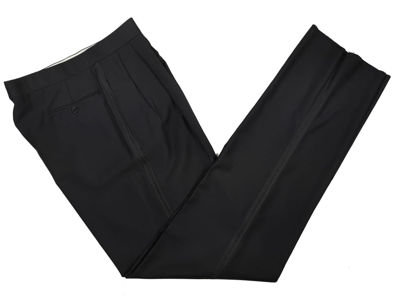 Lubiam Luigi Bianchi Tuxedo 40R Black 3-button Angelico 120's wool