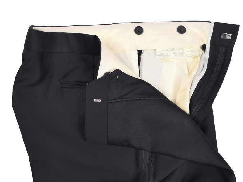 Lubiam Luigi Bianchi Tuxedo 40R Black 3-button Angelico 120's wool