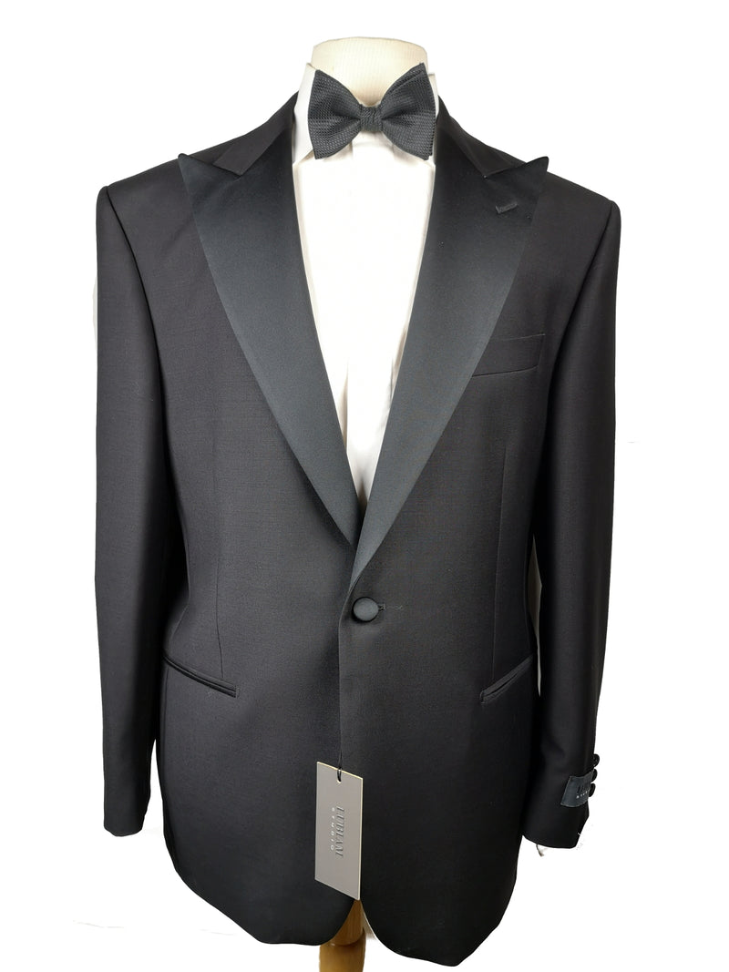 Lubiam Luigi Bianchi Tuxedo 41S Black 1-button Pure wool