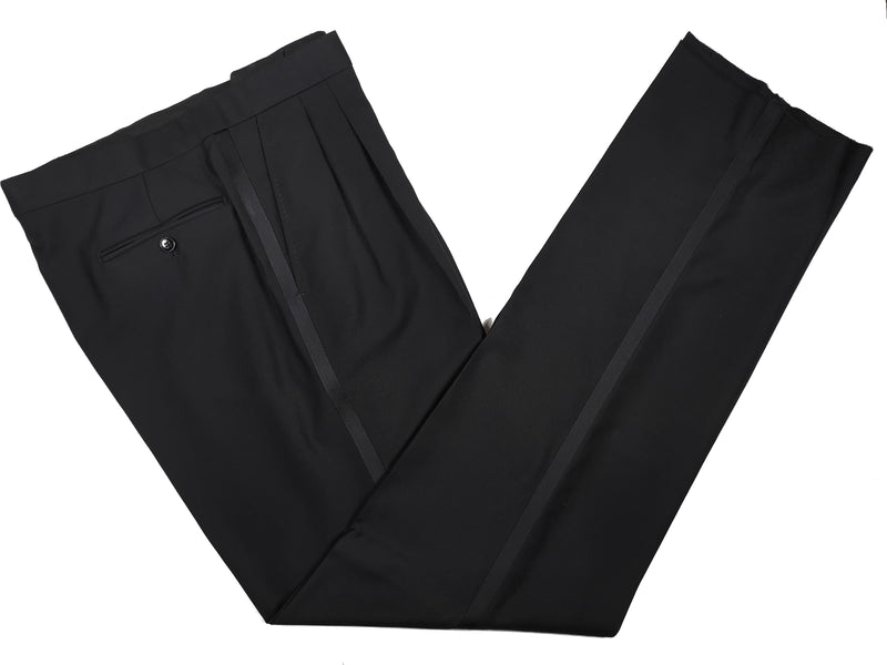Lubiam Luigi Bianchi Tuxedo 41S Black 1-button Pure wool
