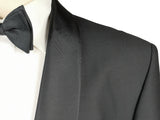 Lubiam Luigi Bianchi Tuxedo 42R Black 1-button Shawl Loro Piana 120's Wool