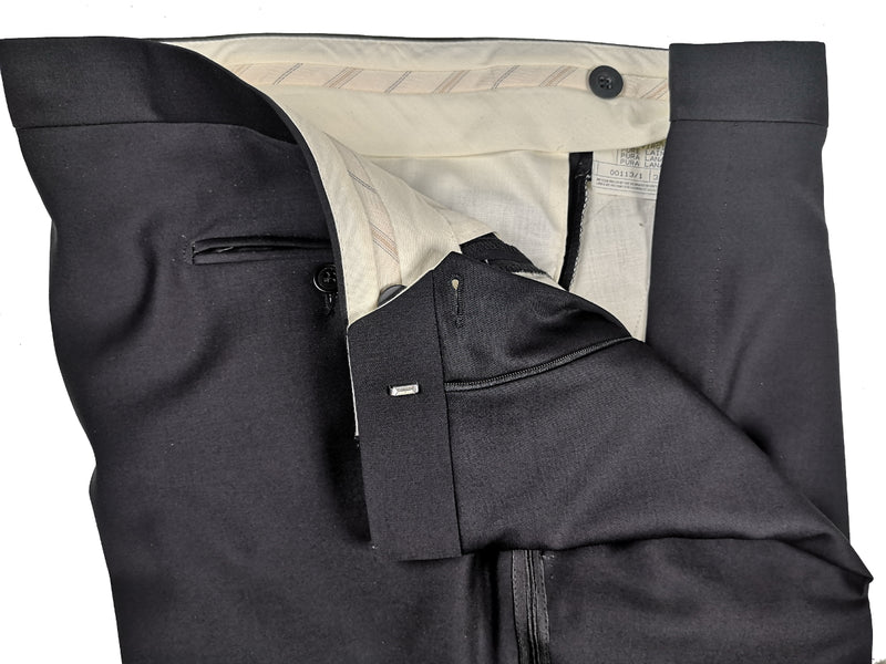 Lubiam Luigi Bianchi Tuxedo 42R Black 1-button Shawl Loro Piana 120's Wool