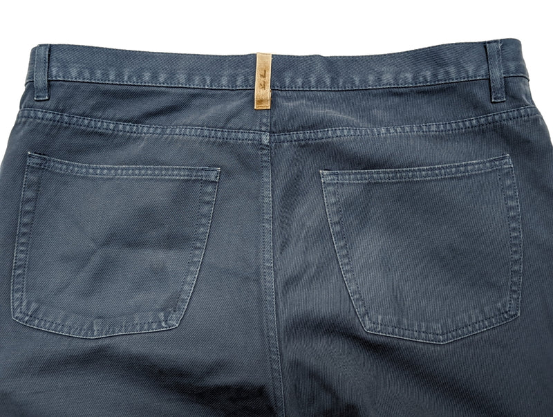 Loro Piana Jeans 36 Slate Blue 5 Pocket Cotton twill