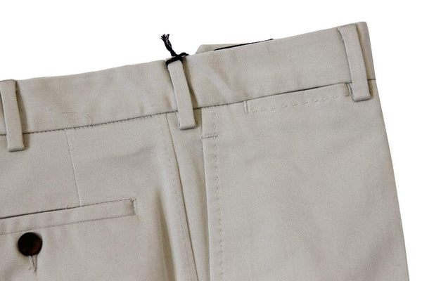 Marco Pescarolo Trousers: 30/31, Dull khaki, flat front, cotton/elastane