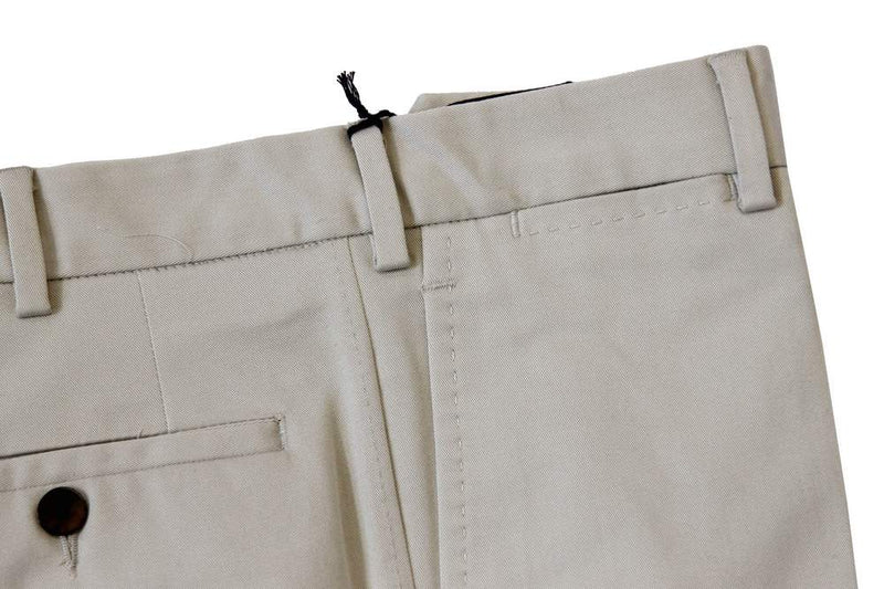 Marco Pescarolo Trousers: 30/31, Dull khaki, flat front, cotton/elastane