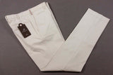 PT01 Trousers: 34, Beige, flat front, cotton/elastane