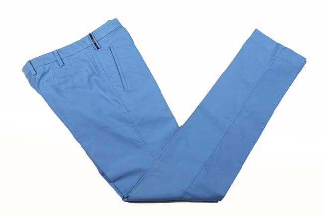 PT01 Trousers: 34, Washed turquoise, flat front, cotton/elastane