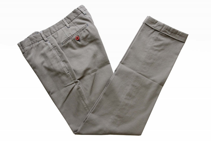 PT01 Trousers: 36, Beige twill, fat front, soft cotton