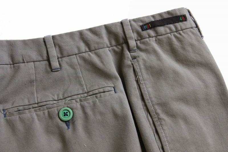 PT01 Trousers: 36, Beige twill, fat front, soft cotton