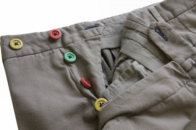 PT01 Trousers: 36, Beige twill, fat front, soft cotton