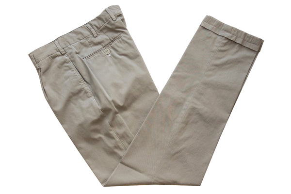 PT01 Trousers: 31/32, Beige, single pleated, cotton