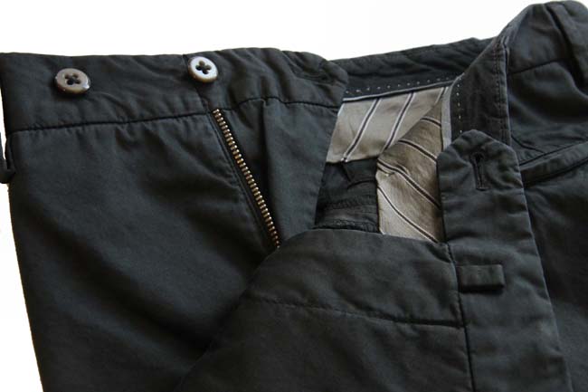 PT01 Trousers: 31/32, Solid black with side strip, flat front, cotton/elastane